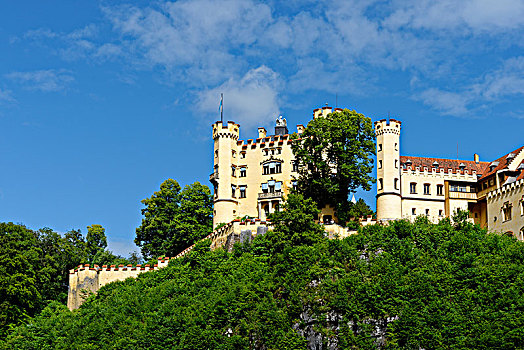 旧天鹅堡,城堡,巴伐利亚,德国,欧洲