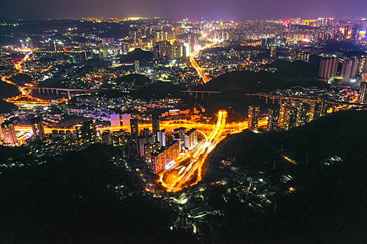 贵州贵阳城市夜景