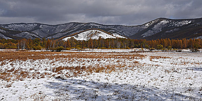 阿尔山雪景