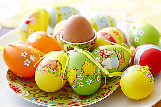 装饰,塑料制品,复活节彩蛋,煮蛋,蛋杯