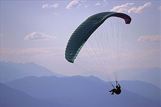 人,滑伞运动,不列颠哥伦比亚省,加拿大