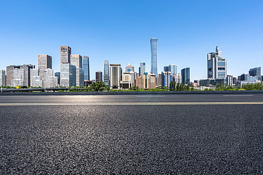 高速公路,城市天际线