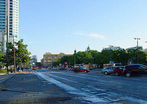 波兰华沙华沙街景