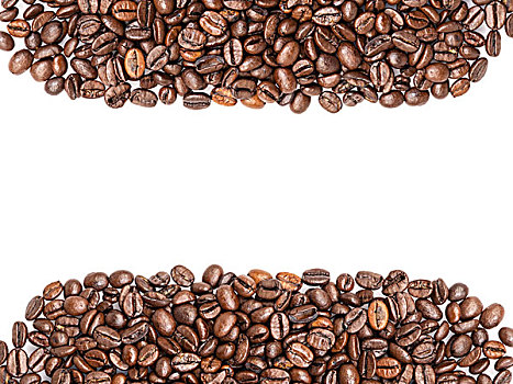 咖啡豆,隔绝,白色背景