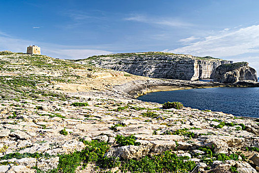 岛屿,戈佐,马耳他,群岛,湾,欧洲,南欧,大幅,尺寸