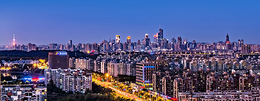江苏省南京市物业商品房小区高楼建筑景观