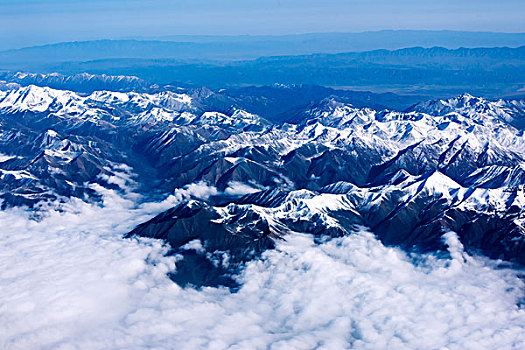 云海,雪山,群山,山脉