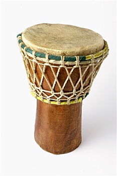 非洲手鼓,白色背景,背景