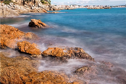 特写,西班牙,海岸