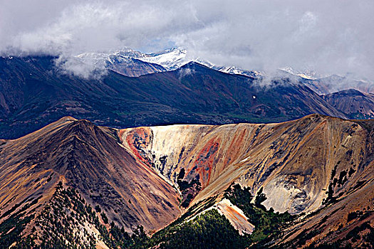 火山地貌,彩虹,山峦,公园,不列颠哥伦比亚省,加拿大