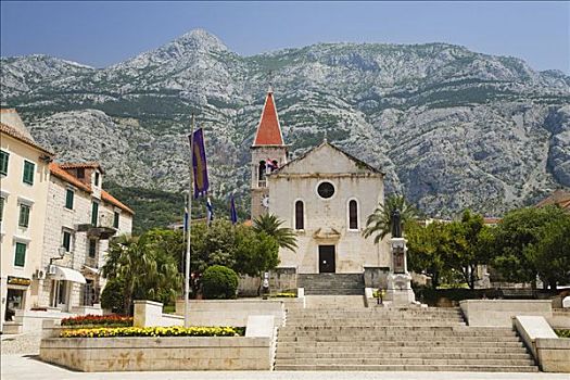 教堂,达尔马提亚,克罗地亚,欧洲