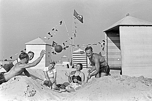 暑假,北海,岛屿,尤里斯特,德国,20世纪30年代