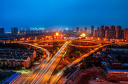 蚌埠夜景-胜利路立交桥