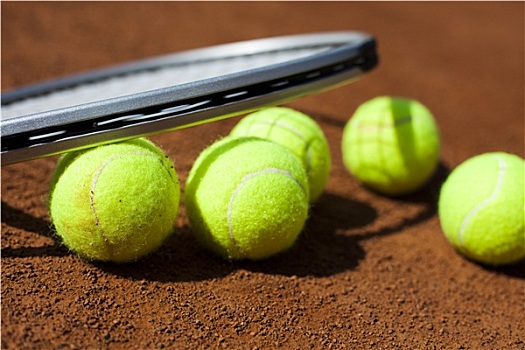 运动,网球拍,球