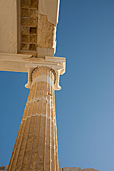 希腊,雅典,卫城,帕台农神庙,多利安式,庙宇,女神,雅典娜,特写,古老,柱子,大幅,尺寸