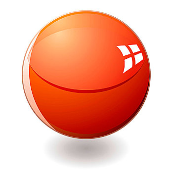 橙色,圆形,玻璃,球体,影子
