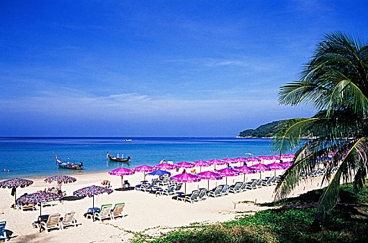 俯拍,海滩,普吉岛,泰国