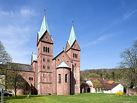 教堂,弗兰克尼亚,巴伐利亚,德国,欧洲