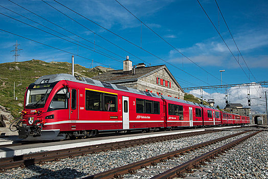 火车站,铁路,高速列车,博斯齐亚格,瑞士,欧洲