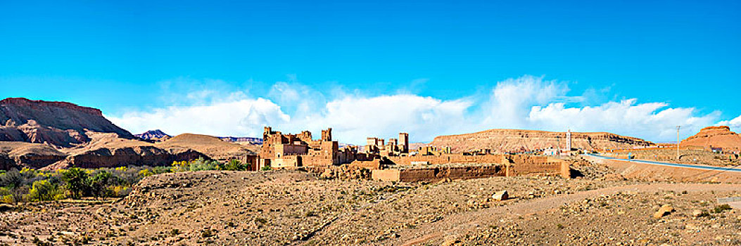 泥,建筑,瓦尔扎扎特,省,摩洛哥,非洲