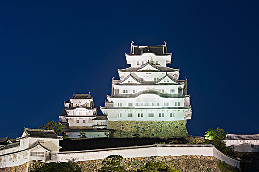 夜景,姬路城堡