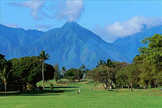 毛伊岛,乡村俱乐部,夏威夷,美国