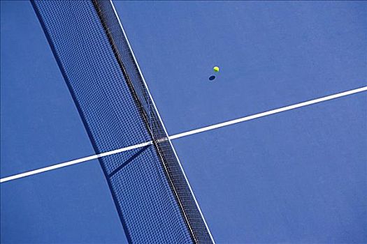蓝色,网球场