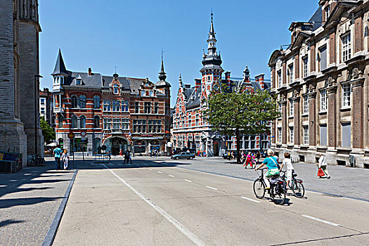 古建筑,大广场,街道咖啡店,比利时,欧洲