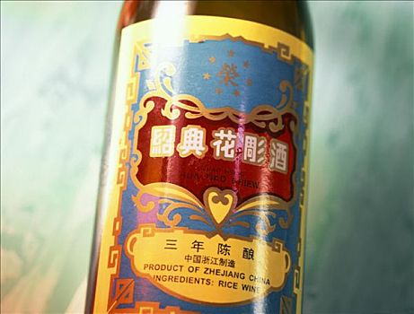 特写,瓶子,米酒,中国