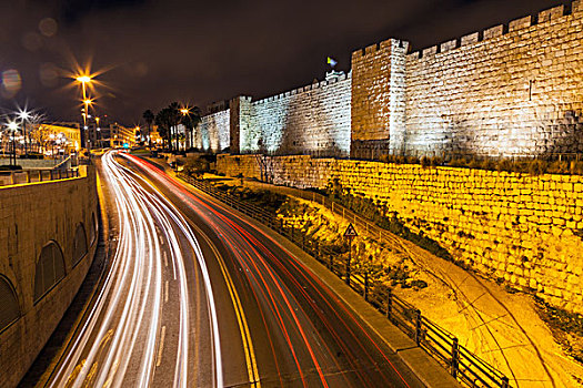 耶路撒冷夜景