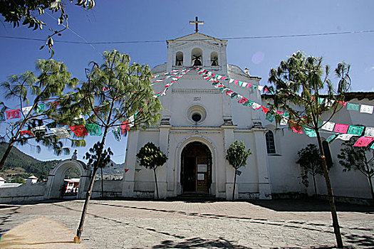 教堂,恰帕斯,墨西哥,十二月,2007年
