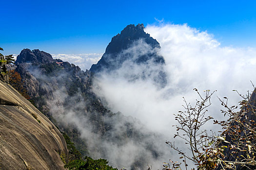 中国安徽黄山自然风光