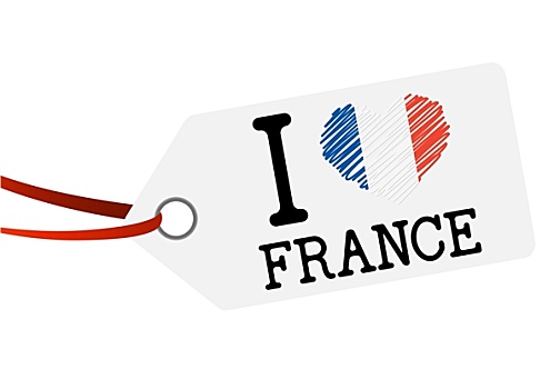 悬挂,标签,文字,爱情,法国