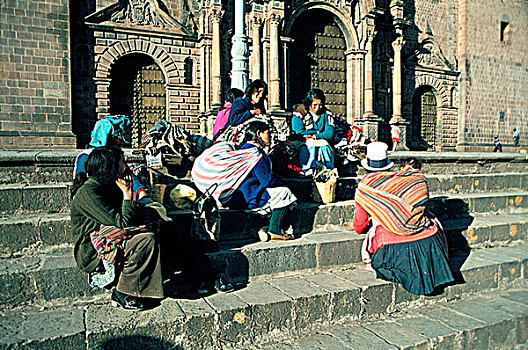 人,库斯科市,大教堂,秘鲁