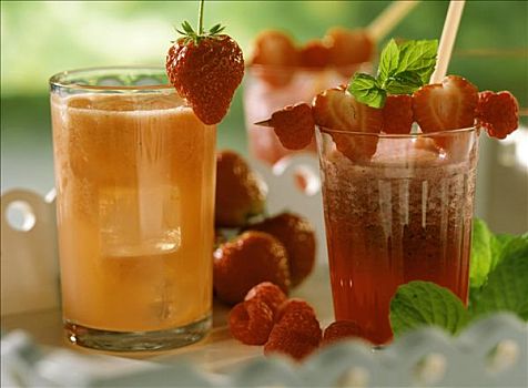 健身饮料,草莓,浆果,果汁
