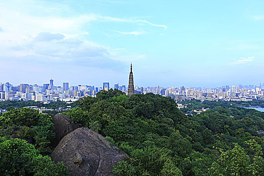 杭州西湖宝塔山