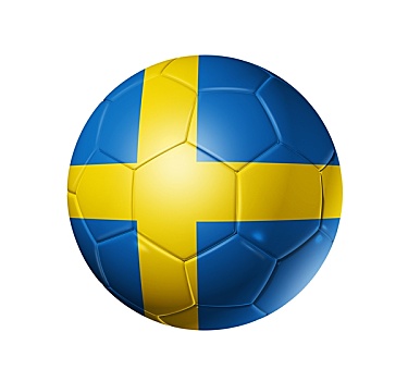 足球,球,瑞典,旗帜