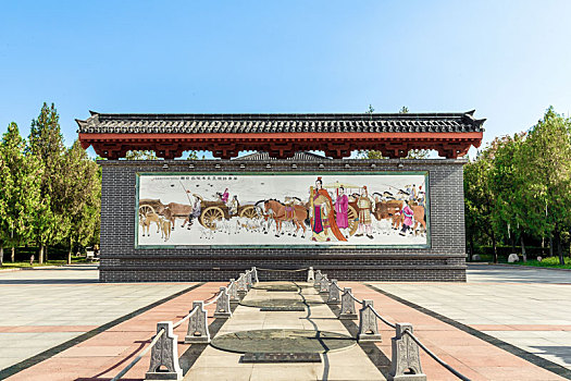 商祖祠中式照壁,中国河南省商丘古文化旅游区
