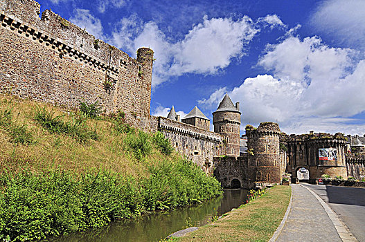 城堡,布列塔尼半岛,北方,法国