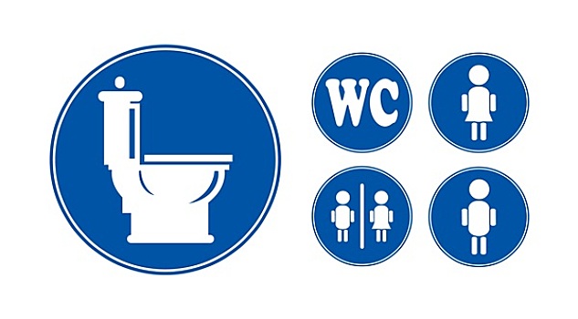 蓝色,浴室,象征
