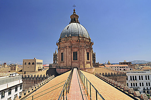 巴勒莫,大教堂,教堂,罗马天主教,西西里,意大利南部