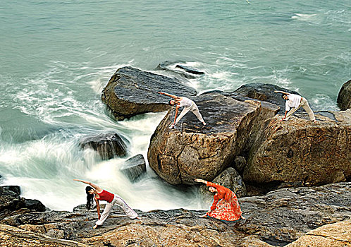 海边瑜珈