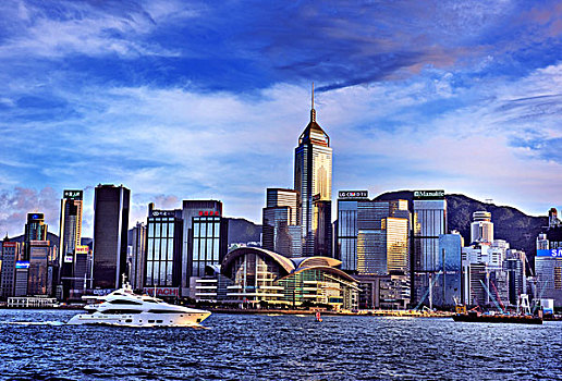 香港,城市,建筑,都市,维多利亚港