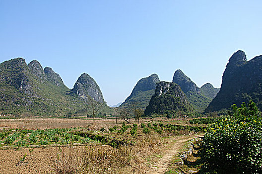 桂林喀斯特山景