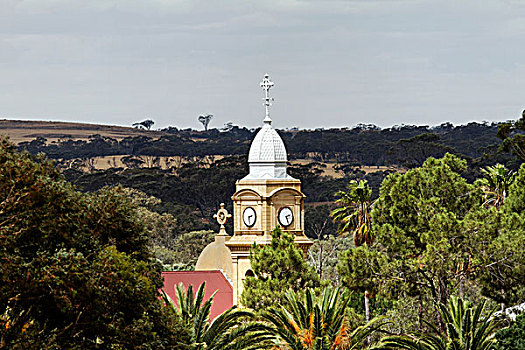 教堂,钟,塔,新诺卡亚,西澳大利亚州,澳大利亚