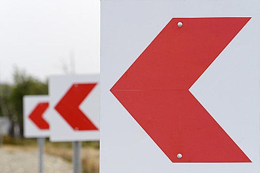 交通标志,乌斯怀亚,火地岛,阿根廷