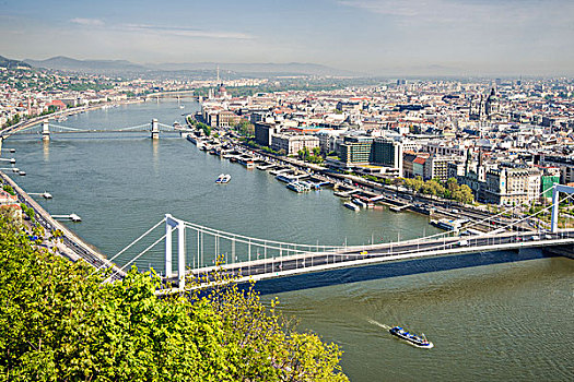 桥,多瑙河,布达佩斯,匈牙利,欧洲