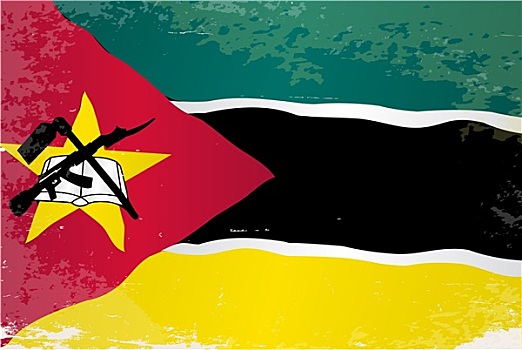 莫桑比克,旗帜,低劣