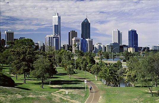 城市天际线,佩思,西澳大利亚,澳大利亚