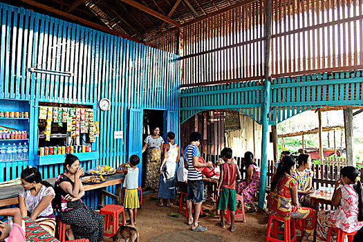 亚洲,缅甸,咖啡馆